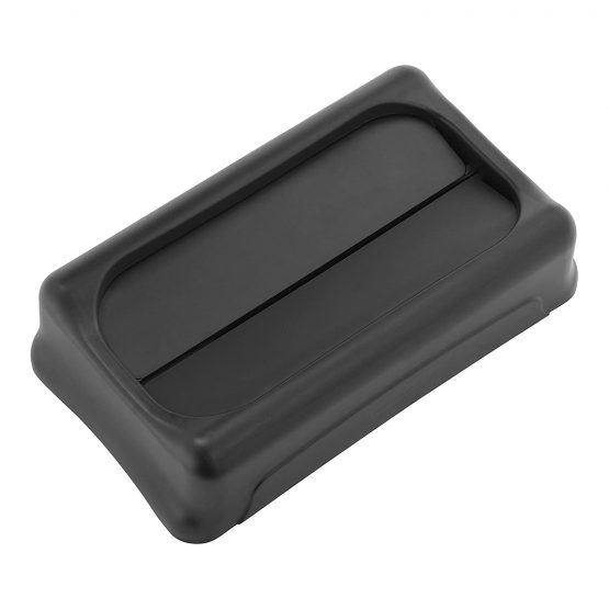 Rubbermaid Commercial Products FG267360BLA Slim Jim Swing Lid, 23 gal. Black - Image 2