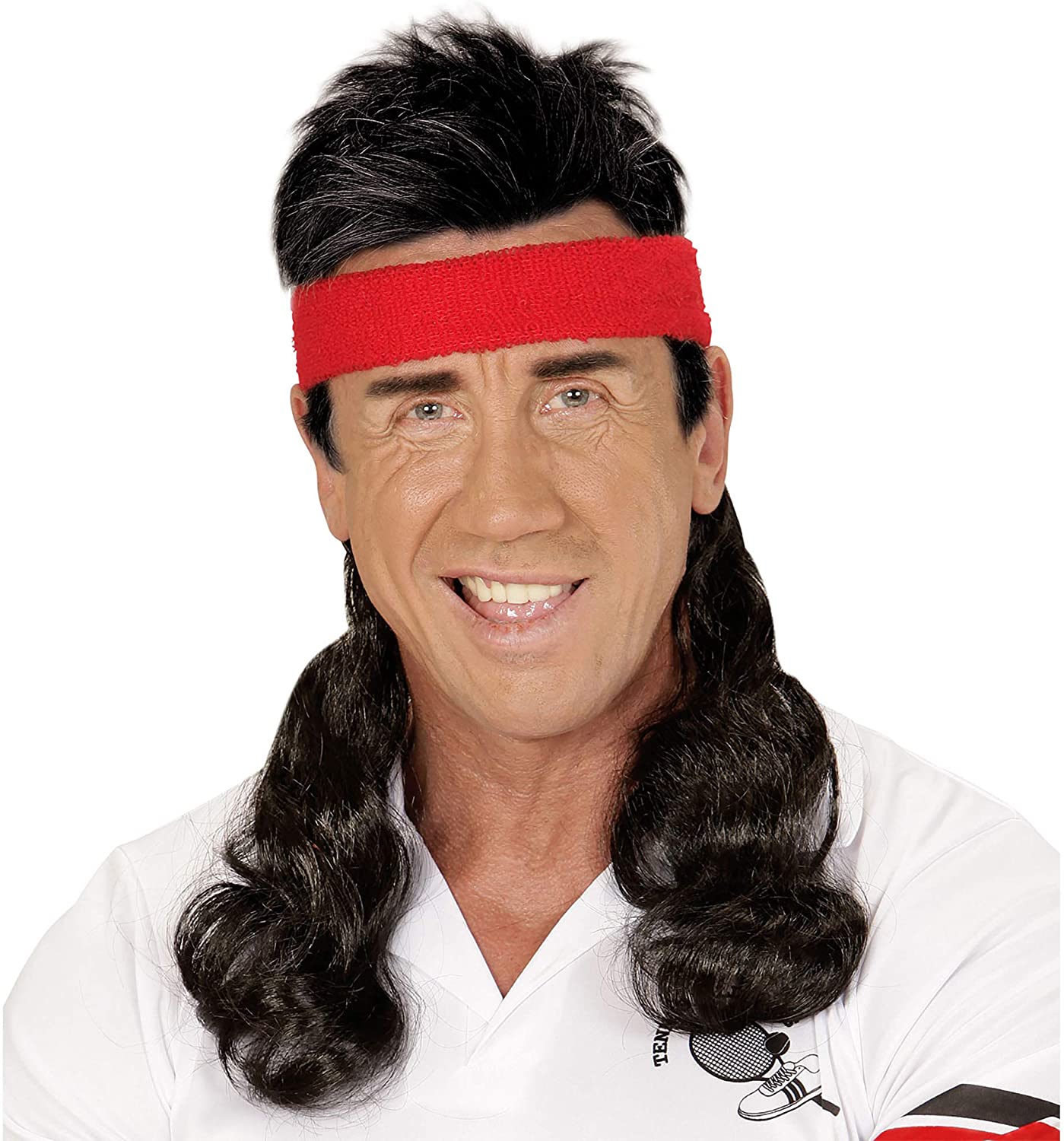 WIDMANN 05836 Headband Curly Hair, Black, Noir - Image 3