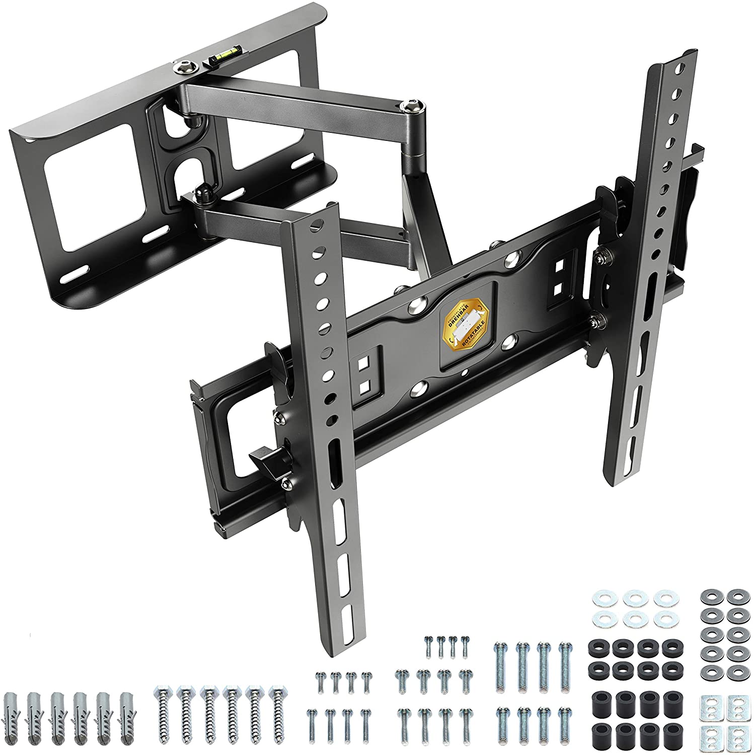 RICOO TV Bracket Tilt Swivel approx 32-55 Inch S6144 for LED LCD OLED Curved and Flatscreens Wall Mount Universal for VESA 200x200-400x400
