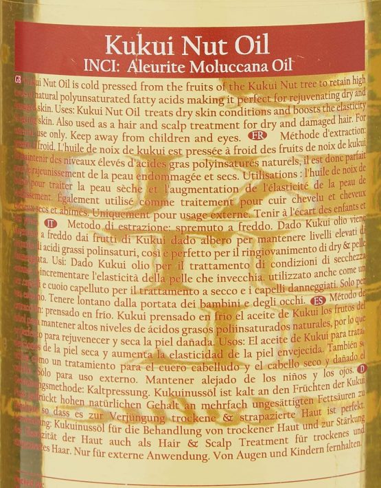 Mystic Moments | Kukui Nut Carrier Oil - 1 Litre - 100% Pure - Image 4