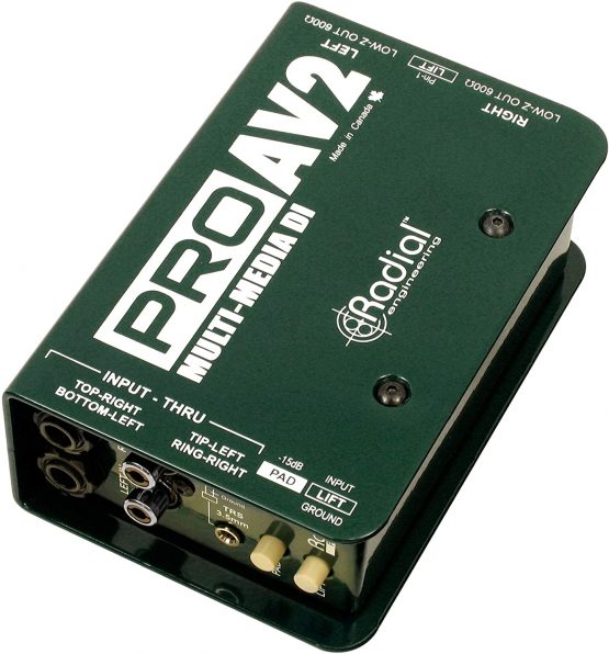 Radial Pro-AV2 Stereo Multi Media Passive DI Box