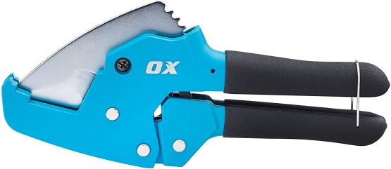 OX Tools OX-P449542 Pro PVC Pipe 16 Cutter - Stainless Steel Pipe Cutter – Plastic Pipe Cutter - Blue – 42mm - Image 2