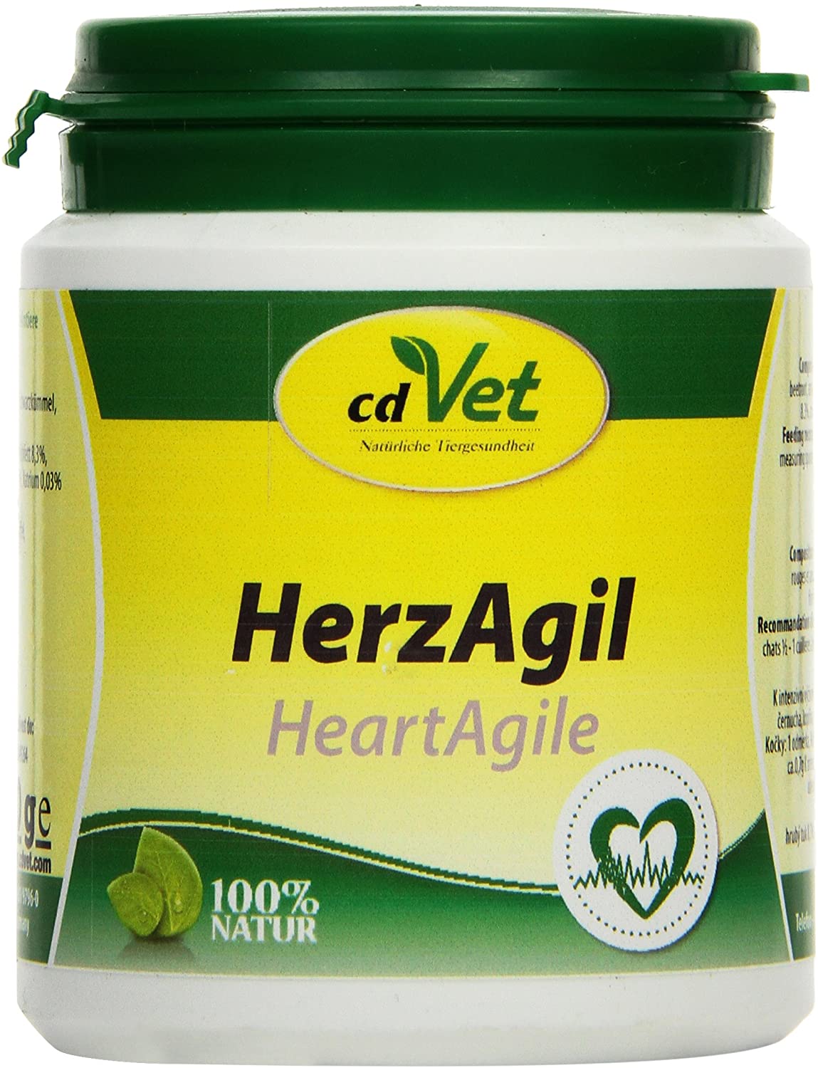 cdVet Naturprodukte HerzAgil 70 g, Dog, cat, pets, Complementary feed, support of the heart function