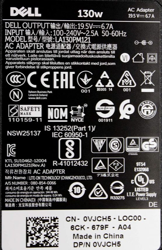 BRAND NEW AC ADAPTER GENUINE SLIM DELL LATITUDE E6510 E6520 E6540 E7240 E7440 130W 19.5V 6.7A LAPTOP AC ADPTER MAINS CHARGER POWER SUPPLY UNIT PSU - SOLD BY LAPTOP-ADAPTER - Image 2