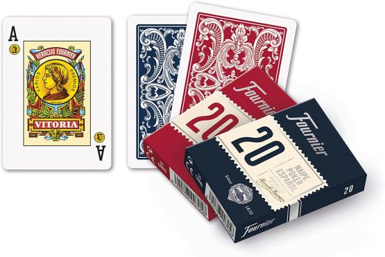 Fournier Spanish Poker Deck, Number 20, 55 Cards, Assorted Colours, Blue or Red (F21002) - Image 4