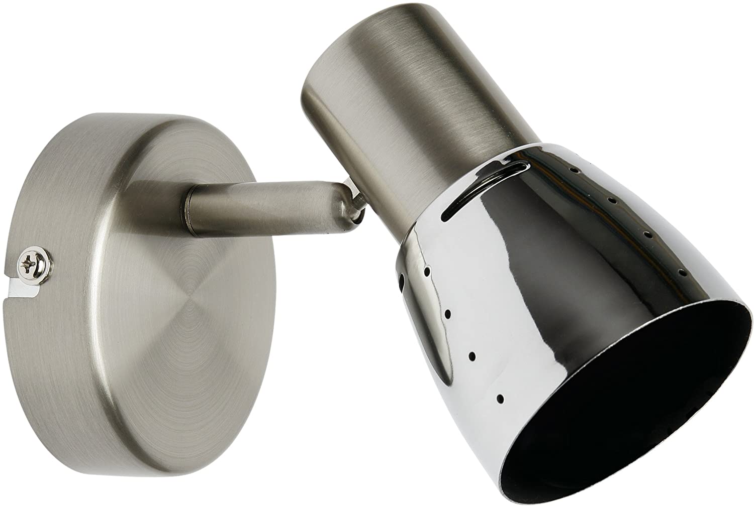 Brilliant Lava 39510/77 Wall Spotlight Iron/Chrome, Metallic