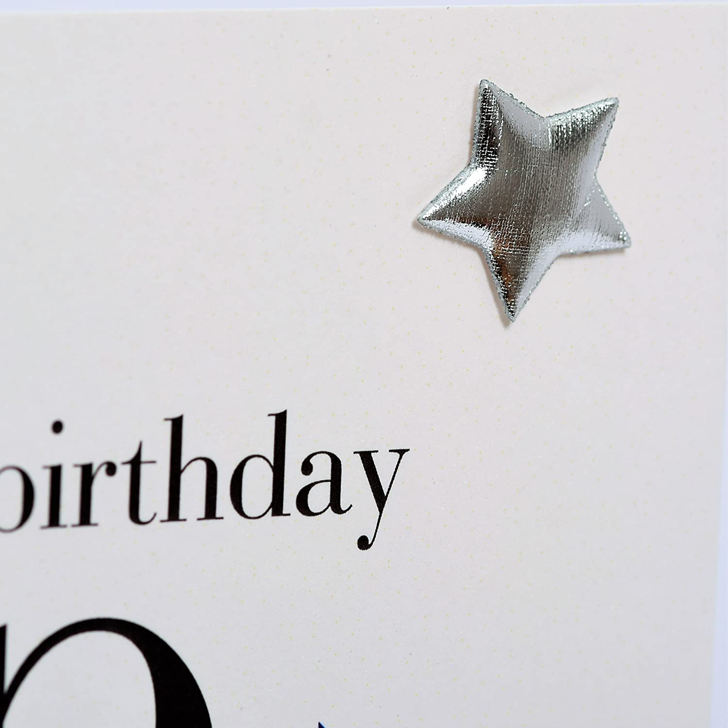 Claire Giles Greeting Cards, Happy Birthday Stepdad Card, Blue Star design Step Dad Card, Embellished with a padded star - Image 4
