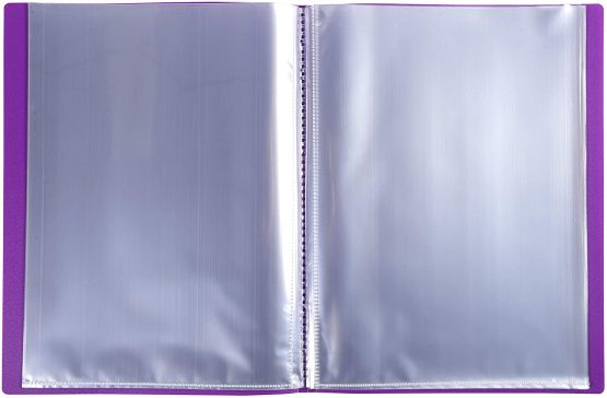 Exacompta Semi-rigid PP Display Book A4 80 Pockets Purple - Image 2