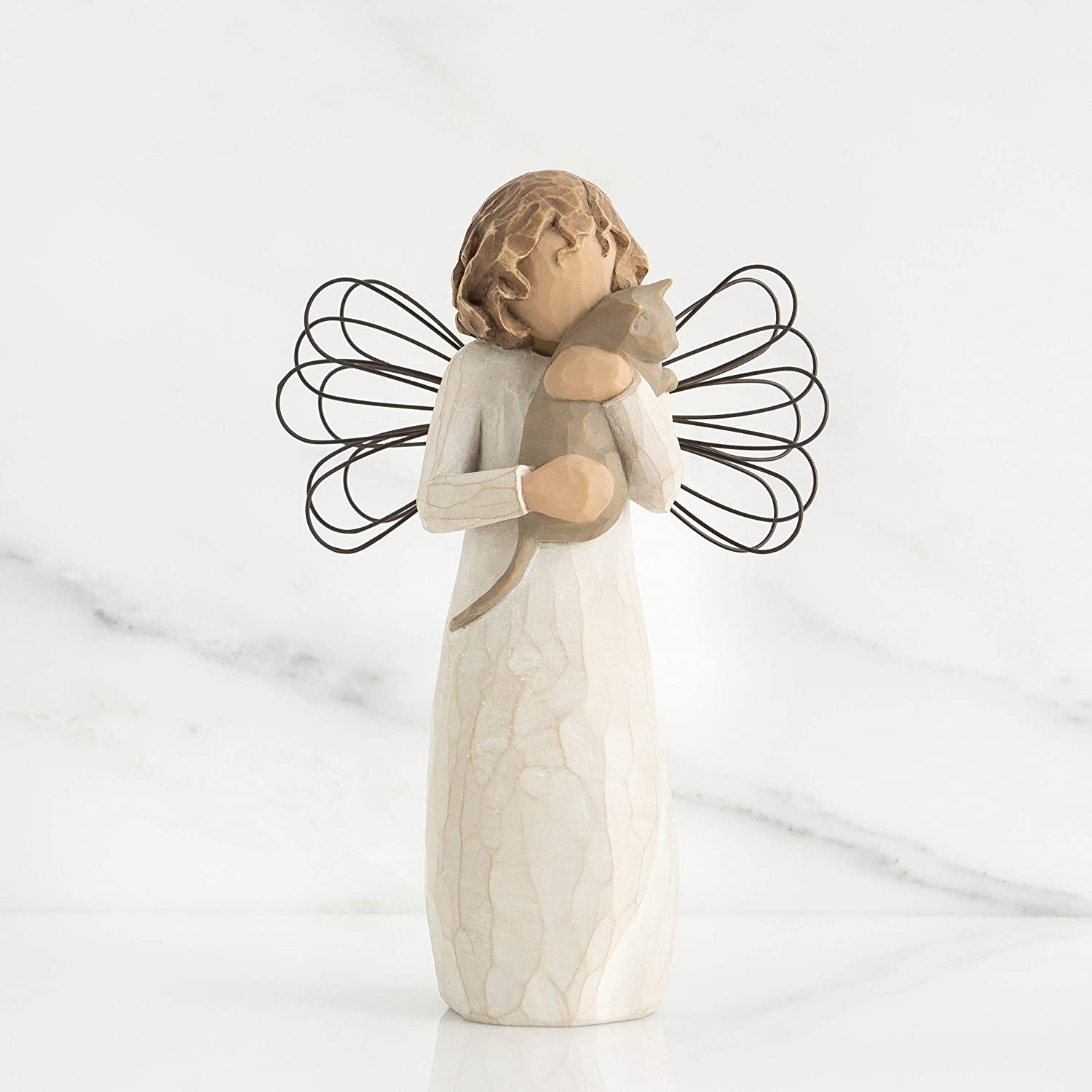 Willow Tree With Affection Angel Figurine, Antique Brown, 5.4 x 3.9 - Image 2