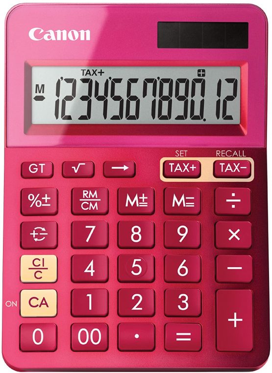 Canon 9490B003AA LS-123K Calculator - Pink