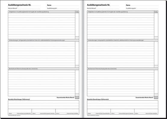 Sigel AW484 Training Certificate A4 Report Book for Weekly or Monthly Notes A4 28 Pages - Image 2
