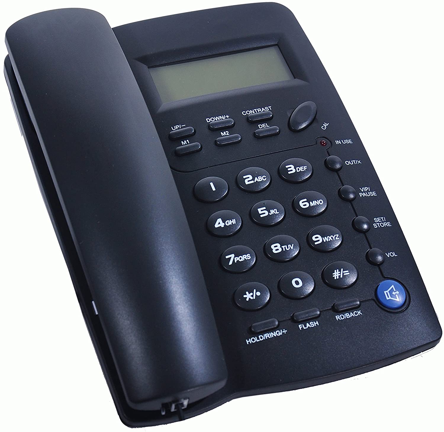 Ornin Y043 Corded Telephone with Speaker, Display, Basic Calculater and Caller ID(Black) - Image 4