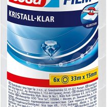 Tesafilm 57726-00000-01 33 m x 15 mm Pack of 6 Crystal Clear