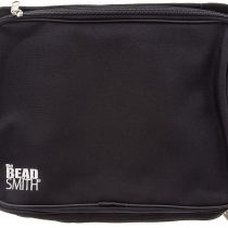 BeadSmith Crafter's Tote Bag, with 2 Removable Pockets and 23 Compartments 12x10", Black