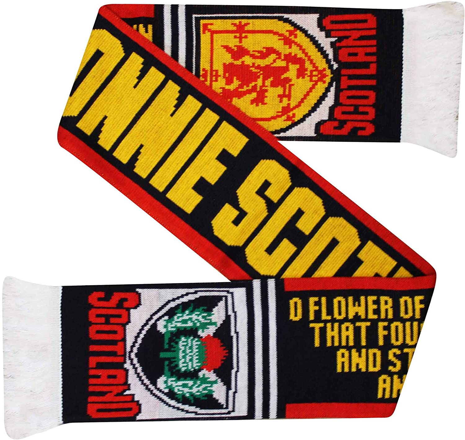 Scotland Bonnie Saltire Rugby & Football Fans Scarf (100% Acrylic), Multi, 145cm x 16cm