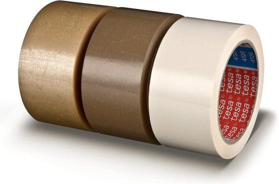 Tesa 04120 00041 00 Vinyl Rolls Brown/Buff Packing Tape 66 m x 38 mm - Image 3