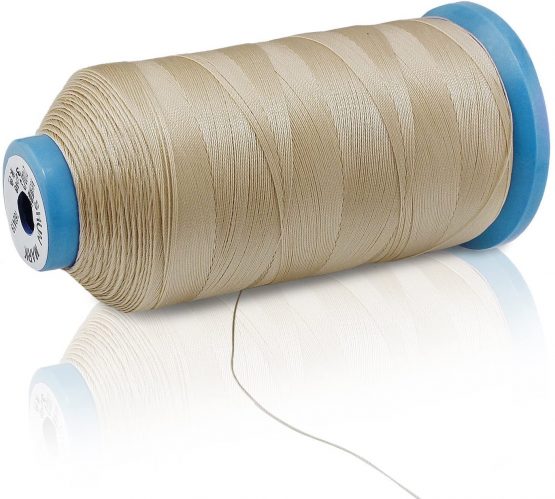Aussel Bonded Nylon Sewing Thread 1500 Yard Size T70#69 for the Upholstery, Outdoor Market, Drapery, Beading, Luggage, Purses (Beige) - Image 2