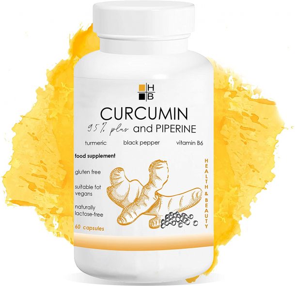 Curcumin Plus 95% | 60 Capsules | 100% Natural Curcumin and Piperine ...