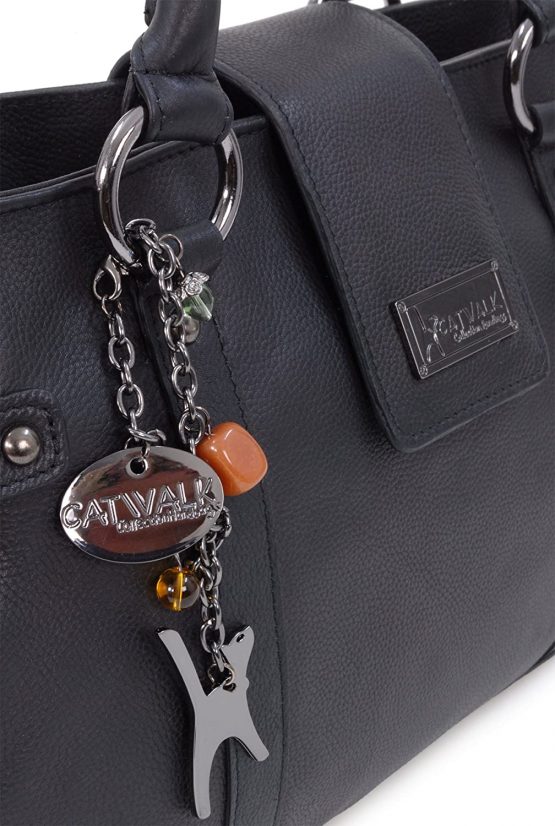 CATWALK COLLECTION HANDBAGS - Women's Leather Top Handle/Shoulder Bag - MARTINA - Image 4