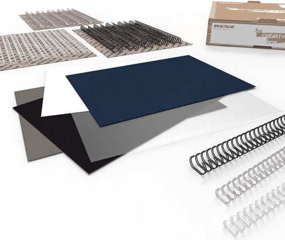 RENZ BeCreativeBox - Classic Starter Kit with Cover Covers and Wire Spine A4 Size