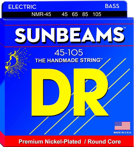 DR Strings Sunbeam - Nickel Plated Round Core Bass 45-105,NMR-45
