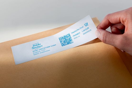 Avery Zweckform 3438 Franking Labels 168 x 44 MM 1 Pack of 500 Labels White - Image 3