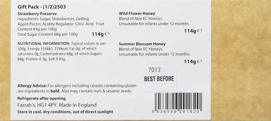 Farrah's of Harrogate Trio Honey and Preserve Selection Gift Pack - Image 2