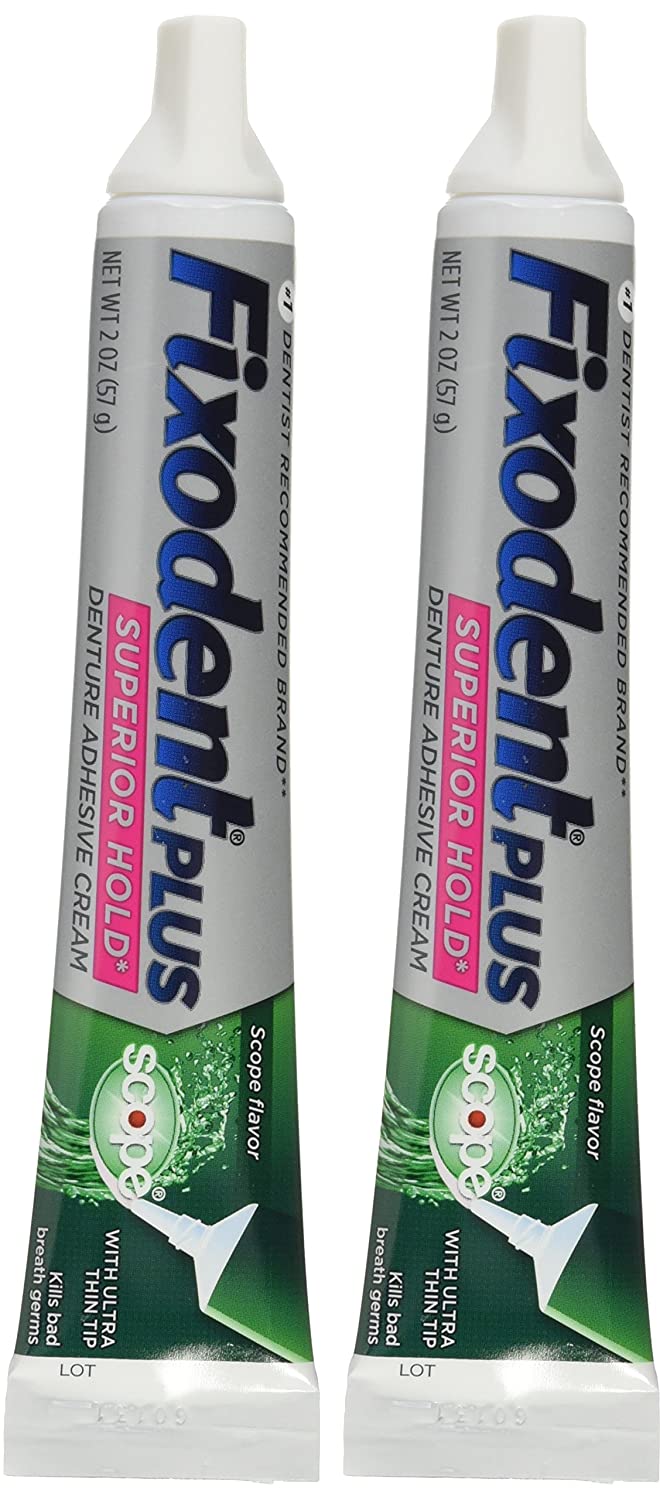Fixodent Food Seal Plus Scope Denture Adhesive Cream Twin Pack 120ml, White - Image 4