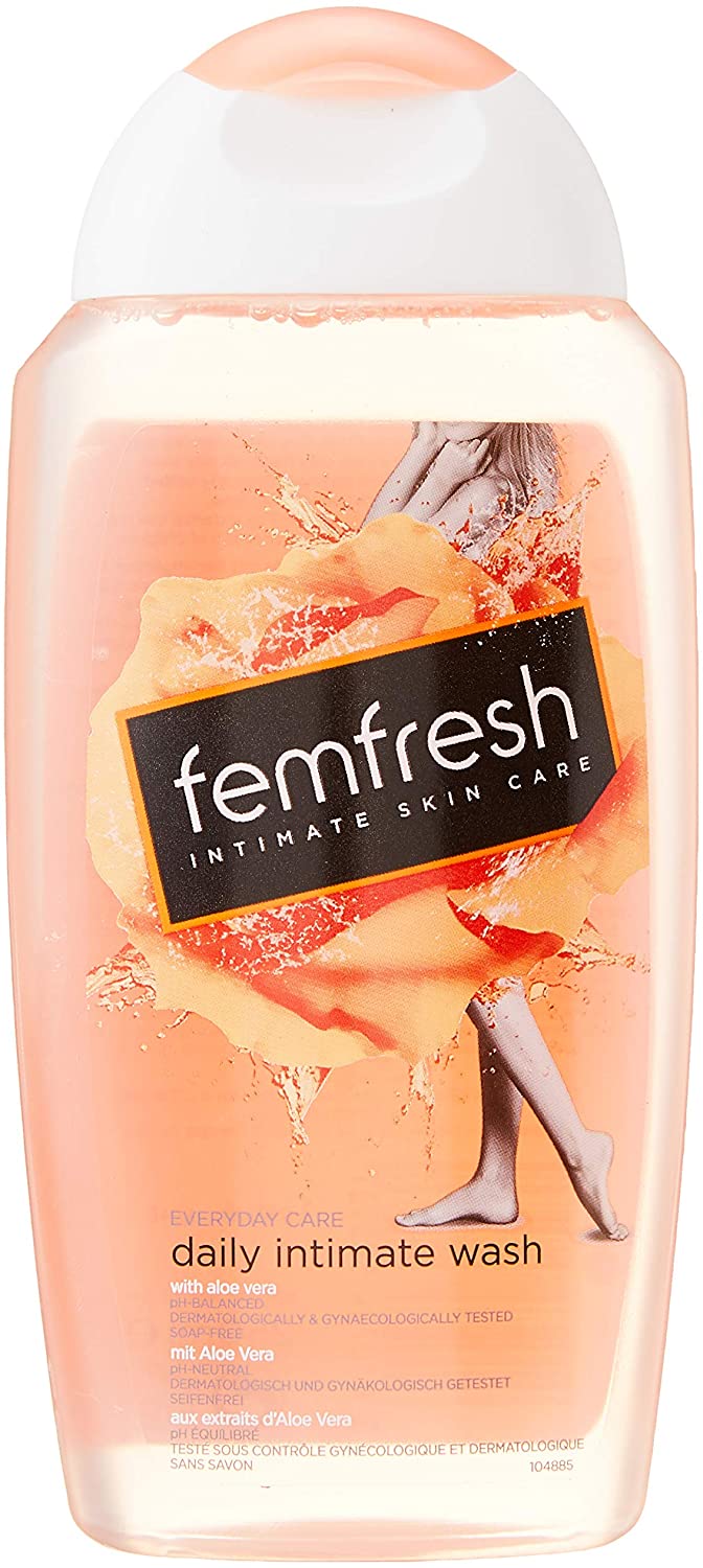 Femfresh Daily Intimate Wash, Feminine Hygiene Shower & Bath Gel Cleanser, pH Balanced