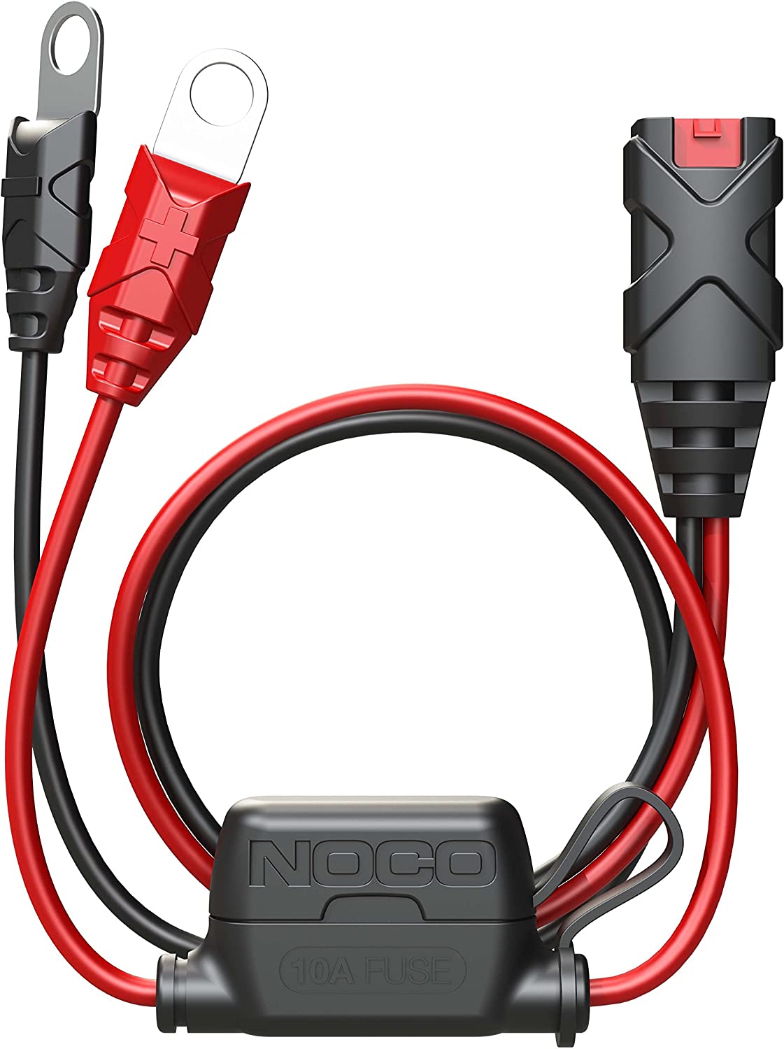 NOCO GC002 X-Connect M6 Eyelet Terminal Accessory for Genius Smart Battery Chargers, black/red