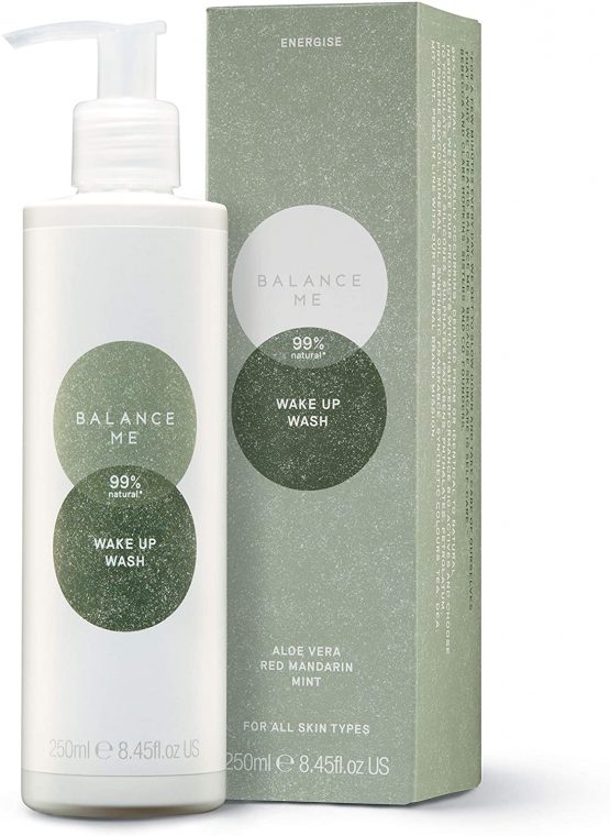 Balance Me Wake Up Wash | With Vitamin E & Aloe Vera | Soothing Hand Wash | Calming & Hydrating | For Sensitive Skin | Natural Body Wash | Vegan Friendly & Cruelty Free | Made in the UK | 250ml