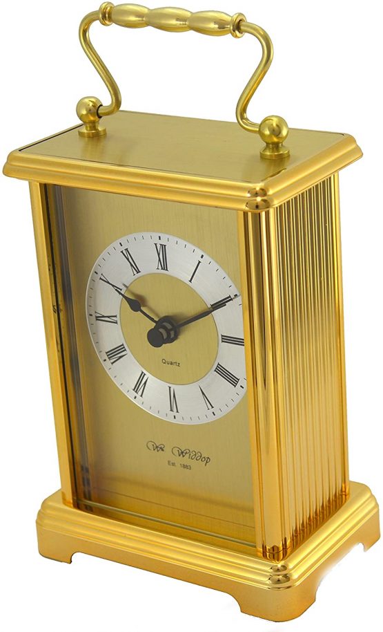 Gold Colour Two Tone Gilt Carriage Clock - Image 2