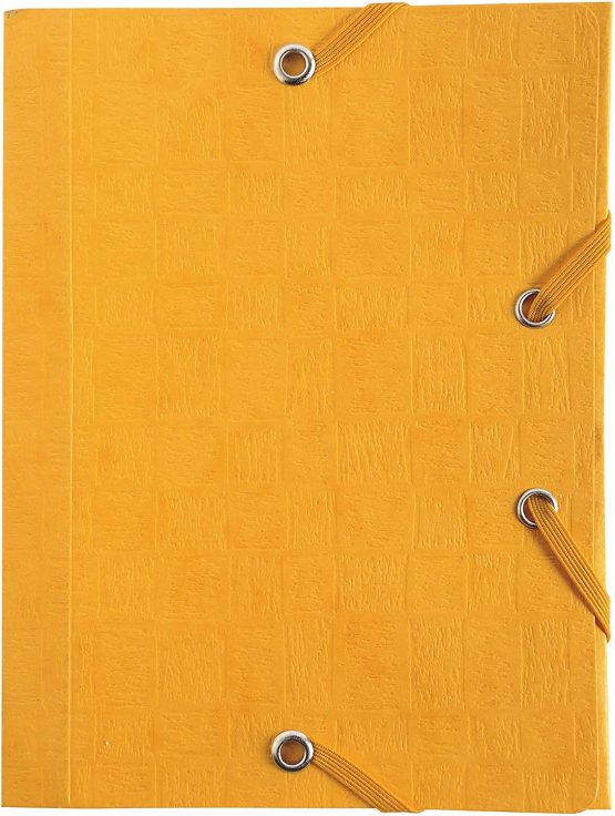 Exacompta Document Wallet 50750E (Manila Cardboard 400 g, 12x16 cm, Elastic, 3 Flaps (Random Color) - Image 2