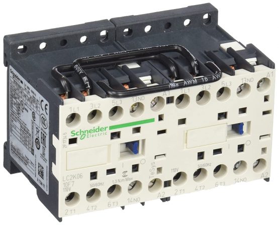 Schneider Electric LC2K0610F7 Contactor 6A 110V, Rev Cont-3No 6A Ac3 Poles