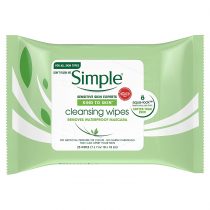 Simple Kind to Skin Facial Wipes, Cleansing, 25 count