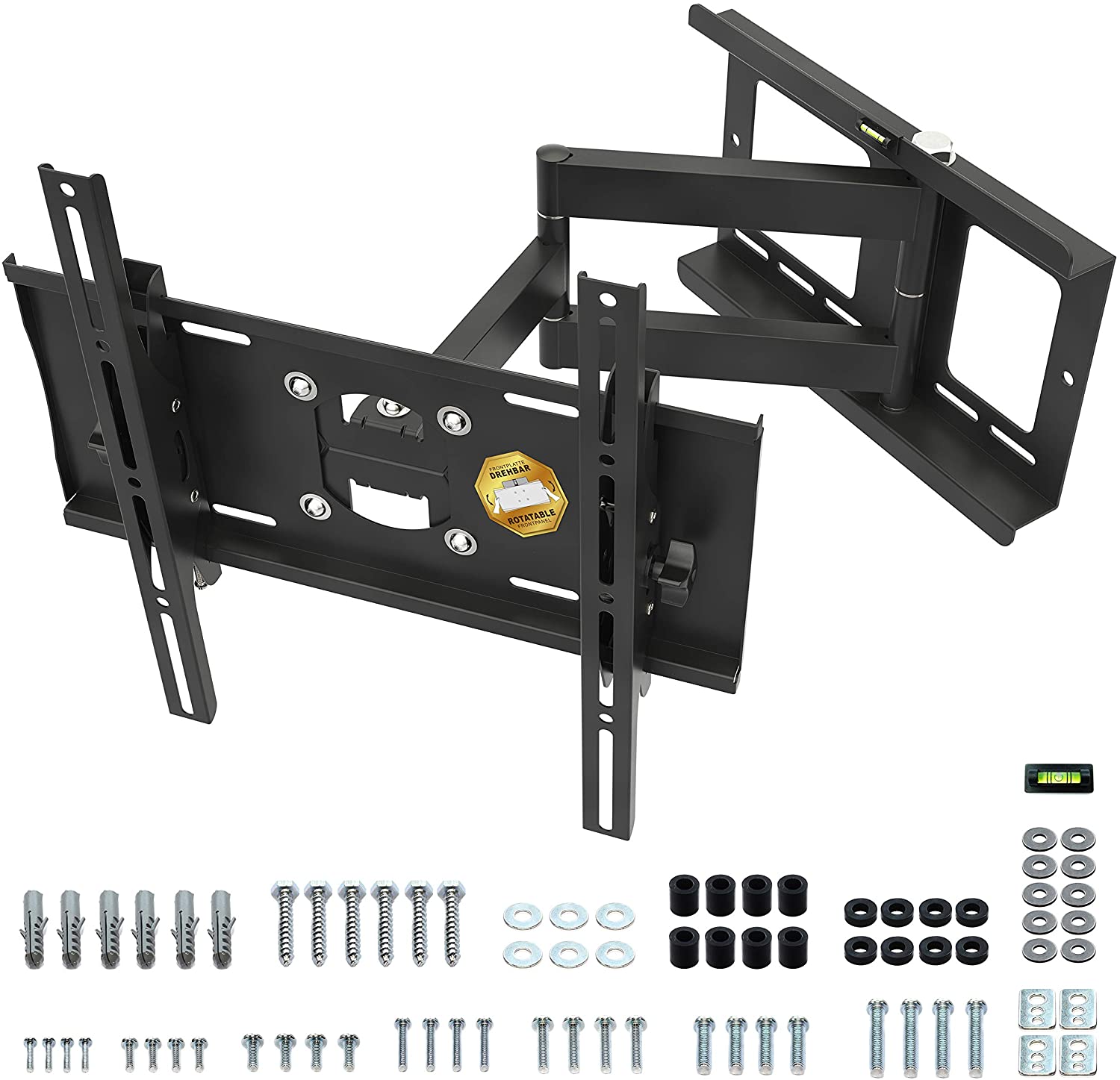 RICOO TV Wall Mount Tilt Swivel approx 40-75 Inch Bracket for LED LCD OLED Curved and Flatscreens R23-S Universal for VESA 200x200-400x400