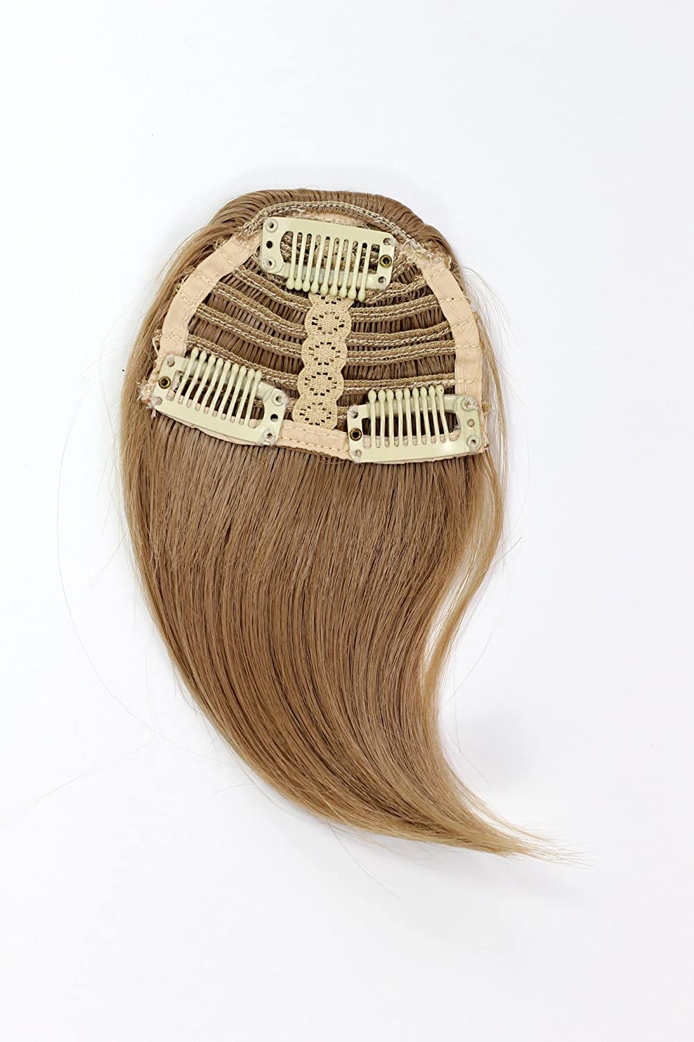 Hair Piece Clip in Bangs Fringe synthetic fiber dark blond YZF-1088HT-22, Blond (22), 17cm - Image 2