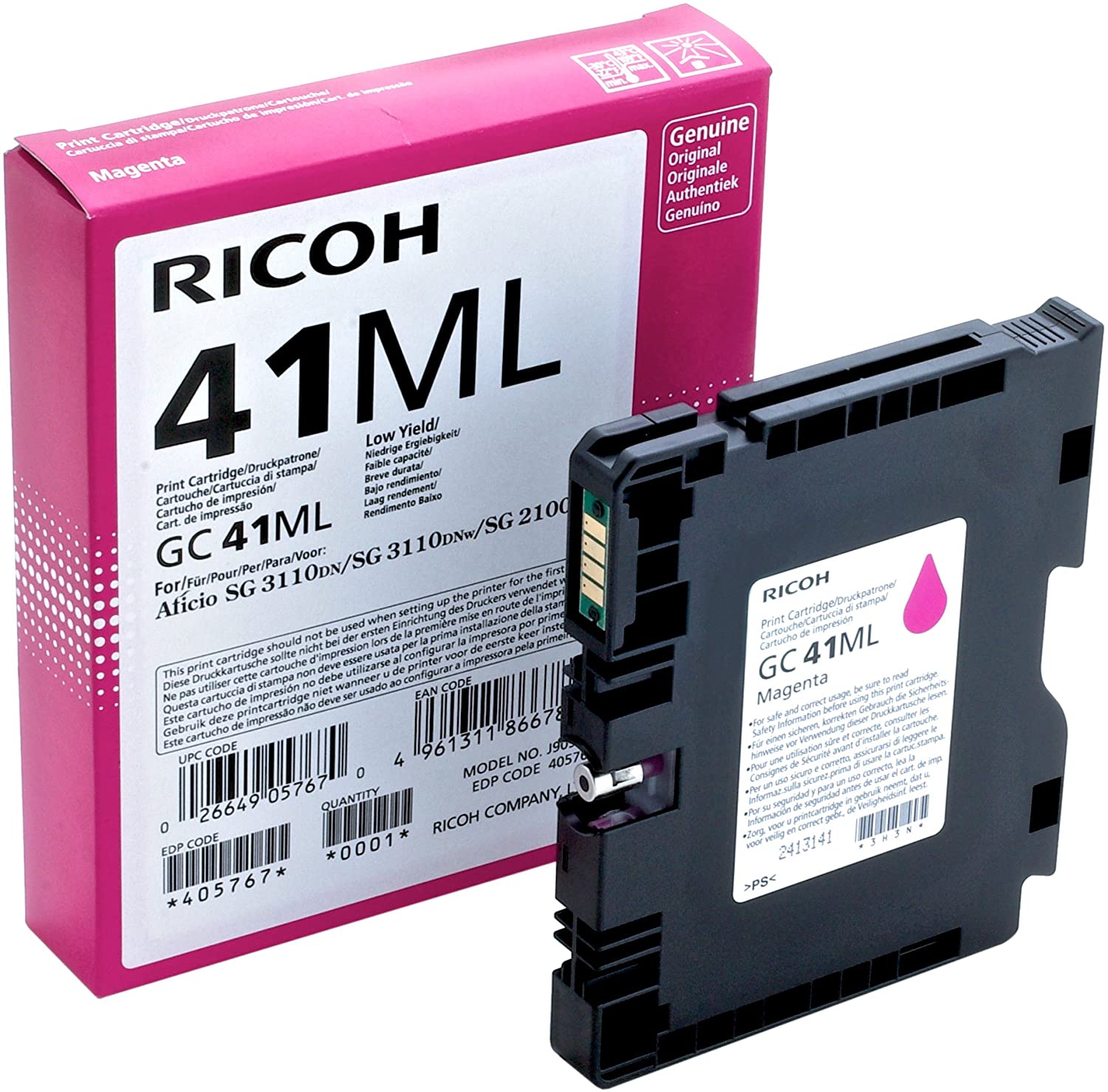 Ricoh Toner/GC 41ML 600 sh Magenta