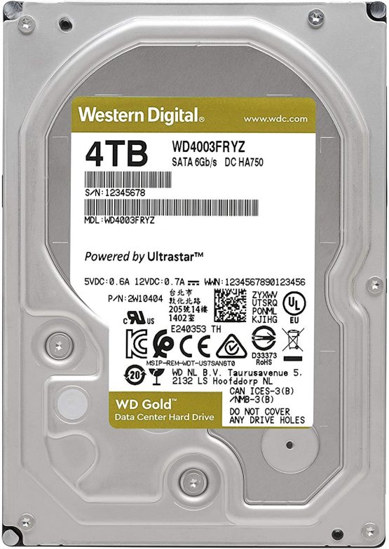 Western Digital HDD Gold 4 TB SATA 256 MB 3.5 Inch - Image 2