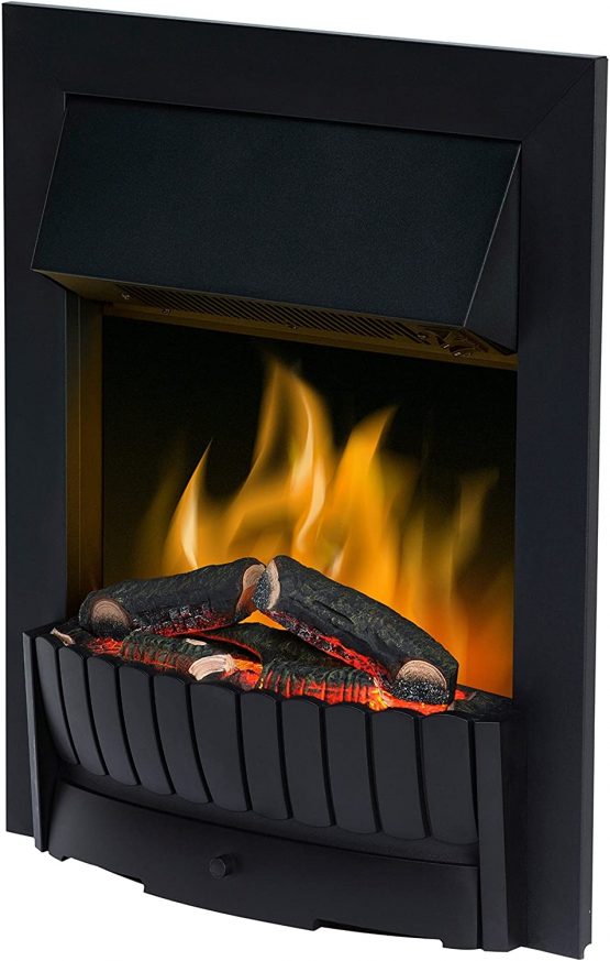 Dimplex Clement Electric Inset Fire with Optiflame Effect, 2 Kw, 230 W, Black, One Size, (CMT20BL)