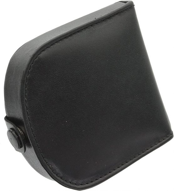 Visconti Monza Collection Vegetable Tanned Leather Tray Coin Purse TRY5 Black - Image 4