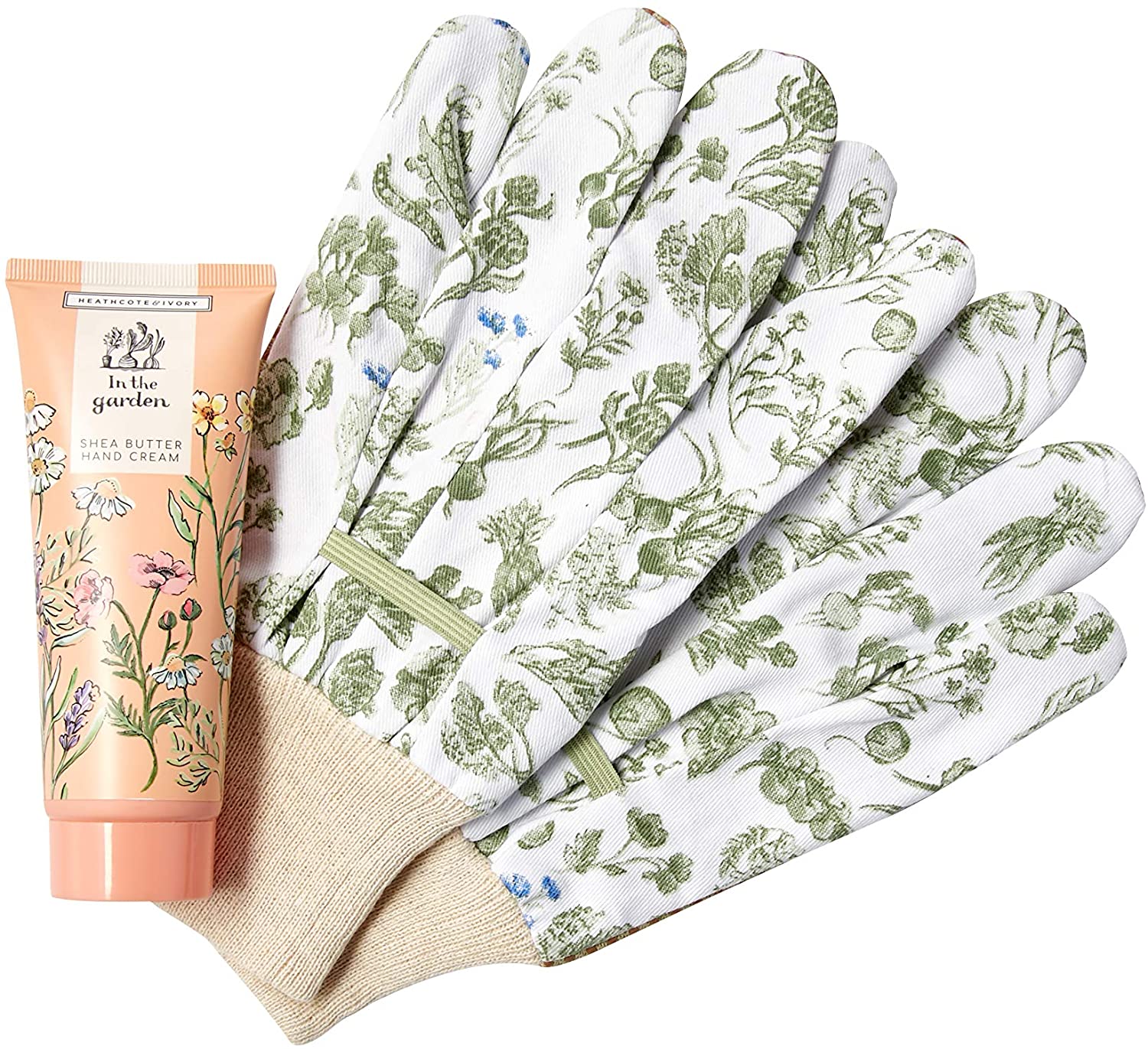 Heathcote & Ivory Hand Cream Set 100ml and Gardening Gloves, Shea Butter Hand Cream, Cruelty and Vegan Friendly - Image 2