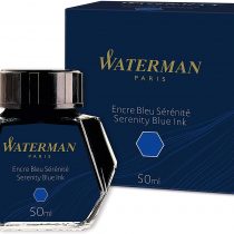 Waterman Fountain Pen Ink, Serenity Blue, 50 ml Bottle