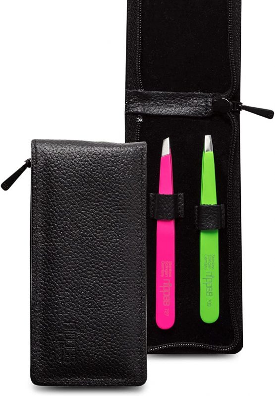 Tweezers Set in Leather Case - Image 2
