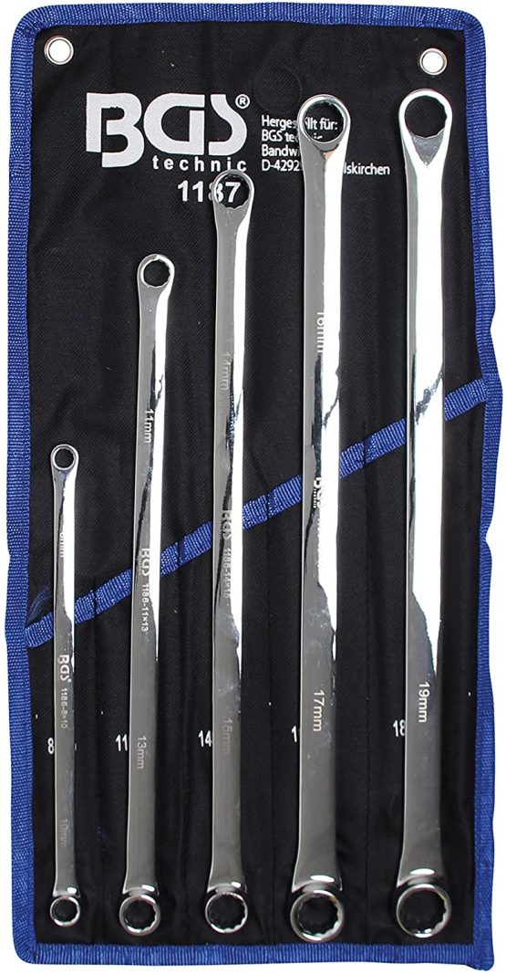BGS 1187 | Double Ring Spanner Set | extra long | 8 - 19 mm | 5 pcs.