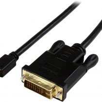 StarTech 6 ft Mini DisplayPort to DVI Active Adapter Converter Cable, 6 ft (1.8 m) Active mDP to DVI Cable for PC, 1920 x 1200 - Black