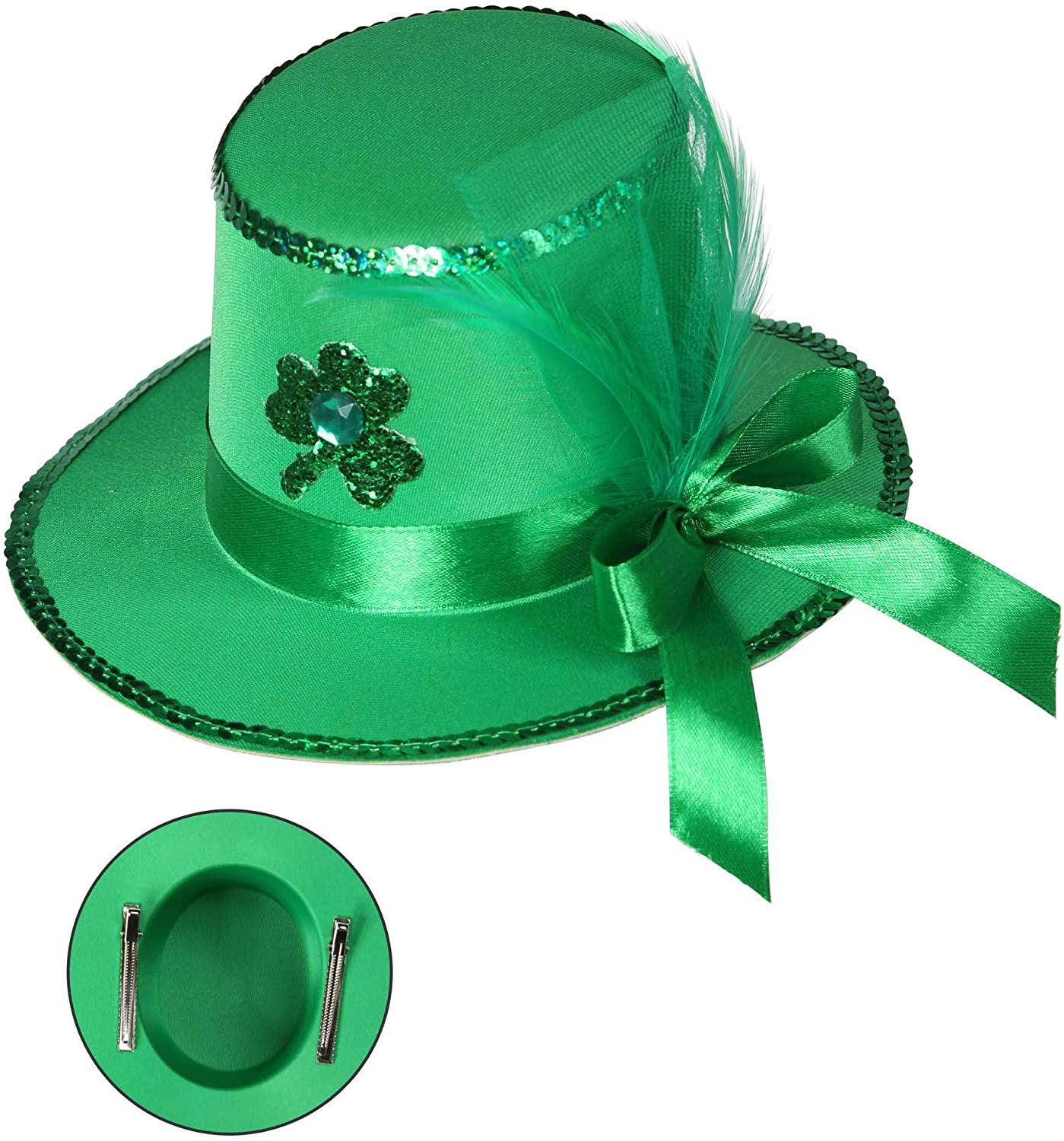 WIDMANN Women's Widmann St Patrick ́s Day Mini Cylinder with Hair Clips
