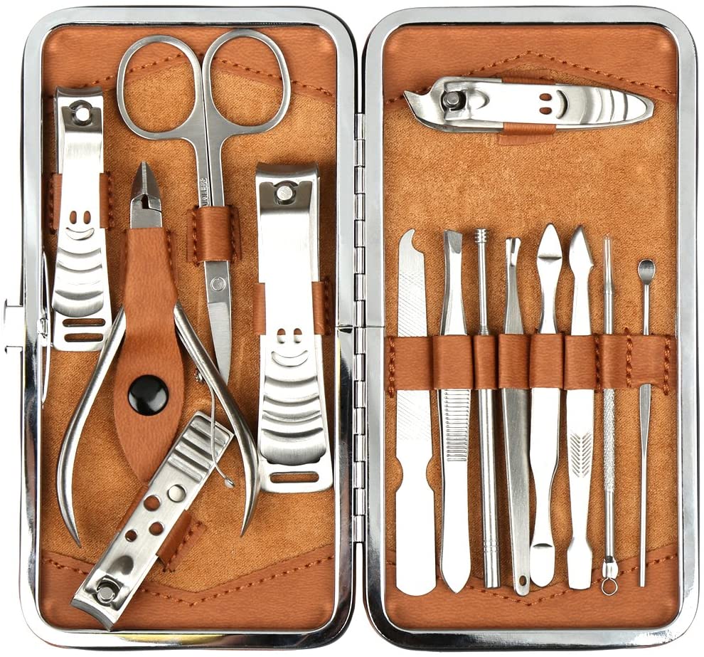 H&S Nail Clippers Manicure Set Grooming Kit for Thick Nails Cuticle ...