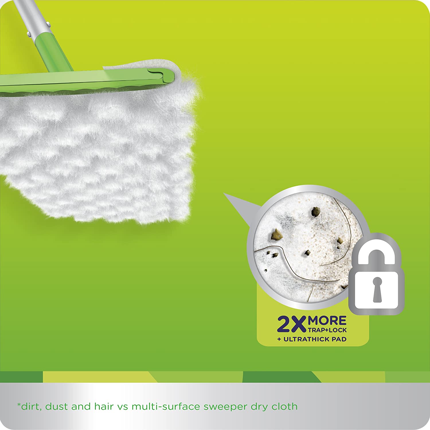 Swiffer Set 1 Floor Mop Plus 2 Floor Dusters, White, 1 Stück (1er Pack) - Image 4