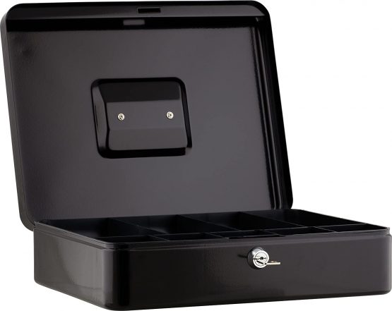 Sax Cash Box B 30 x H 9 x T 24 cm Black